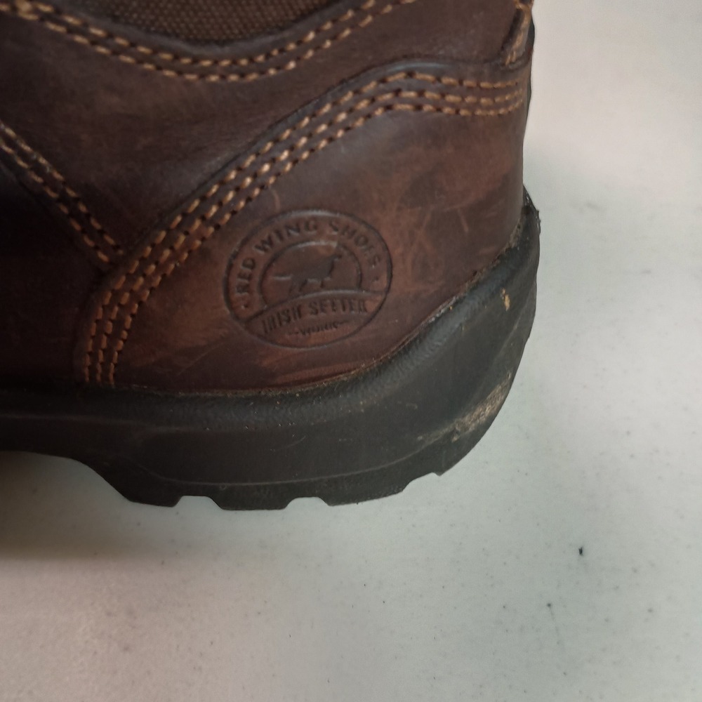 Red Wing Shoes Irish Setter Mens Work Boots Brown Leather Lace Up Size 7.5 EH - Picture 6 of 15